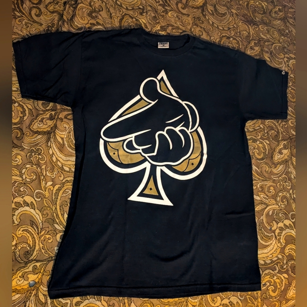 Crooks and Castles HandGun And Spades T-shirt 🖤🪙 🔫 ♠️